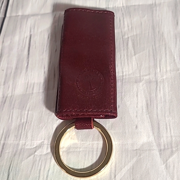 Levenger Accessories Levenger Made In Usa Full Grain Leather Chestnut Wgold Color